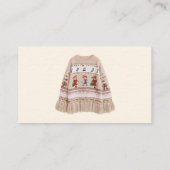 Tacky Sweater Contest Voting Cards Telefonnummerkarte (Rückseite)