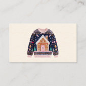 Tacky Sweater Contest Voting Cards Telefonnummerkarte (Rückseite)