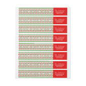 Tacky Ugly Christmas Sweater Party Rücksendeadress (Bogen)