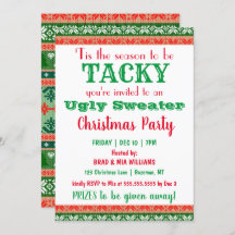 Tacky Ugly Sweater Christmas Party