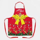 Tacky Weihnachtsbacken personalisierte Küche Schürze (Vorderseite)