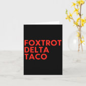 Taco16 Karte (Gelbe Blume)