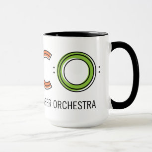 TACO 15oz Wecker-Tasse - Weiß und Schwarzes Tasse