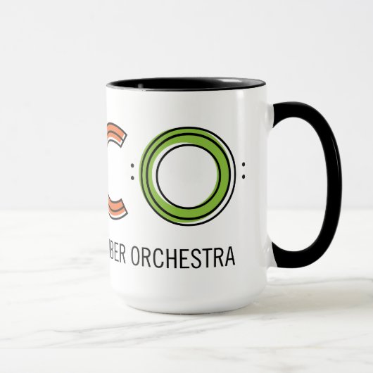 TACO 15oz Wecker-Tasse - Weiß und Schwarzes Tasse (Rechts)