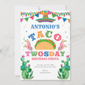 Taco 2. Geburtstag, Fiesta, Taco 2. Geburtstag Einladung (Vorderseite)