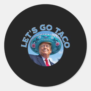 Taco 9 runder aufkleber