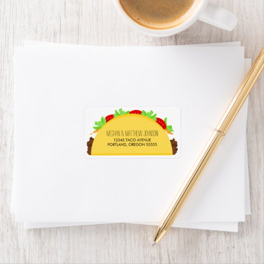 Taco Adressaufkleber (Insitu)