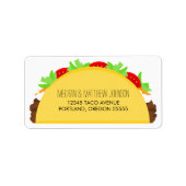 Taco Adressaufkleber (Vorne)