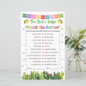 Taco Baby Dusche würde sie eher Spiel Cacti Thema (Stehend Vorderseite)