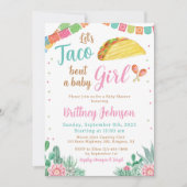 Taco Baby Shower Invitation Girl Fiesta Mexican Einladung (Vorderseite)