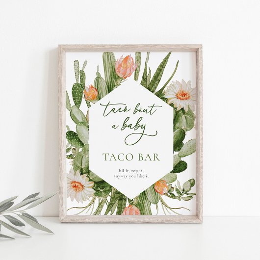 Taco Bar Baby Duschzeichen Fotodruck