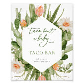 Taco Bar Baby Duschzeichen Fotodruck (Vorne)