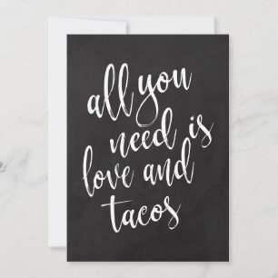 Taco Bar erschwingliches Chalkboard Hochzeitszeich