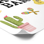 Taco Bar Mexican Food Cactus Fiesta Table Sign Poster (Ecke)