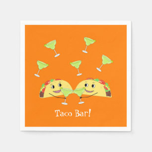 Taco Bar Paper Napkins Serviette