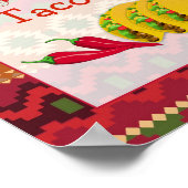 Taco Bar Sign Poster (Ecke)