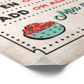 Taco Bar Sign Poster zu Fuß (Ecke)