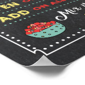 Taco Bar Sign Poster zu Fuß (Ecke)