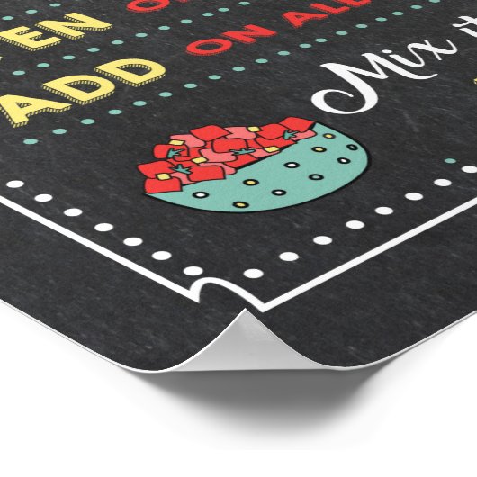 Taco Bar Sign Poster zu Fuß (Ecke)