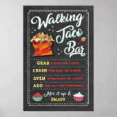 Taco Bar Sign Poster zu Fuß (Vorne)