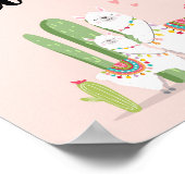 Taco Bar Snack Fiesta Llama Baby Duschecke Poster (Ecke)