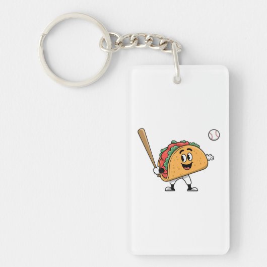 Taco Baseball Fun Schlüsselanhänger (Vorderseite)