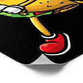 Taco Baseball Mexican Cinco De Mayo Kinder m Poster (Ecke)