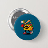 Taco Baseball mexikanisch Cinco de Mayo Männer Kin Button (Vorne & Hinten)
