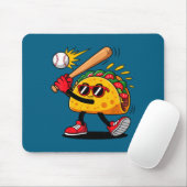 Taco Baseball mexikanisch cinco de mayo Männer Kin Mousepad (Mit Mouse)
