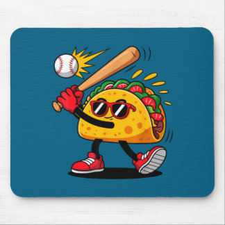 Taco Baseball mexikanisch cinco de mayo Männer Kin Mousepad