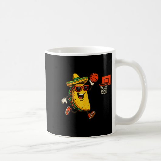 Taco Basketball Cinco de Mayo Kaffeetasse (Rechts)