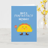Taco Birthday Card Karte (Gelbe Blume)
