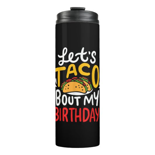 Taco Birthday Cinco De Mayo Geschenk Thermosbecher (Vorderseite)