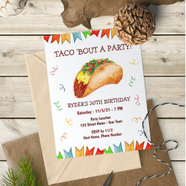 Taco Birthday Einladung