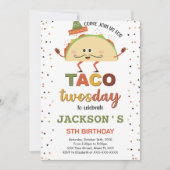 Taco Birthday Einladung (Vorderseite)