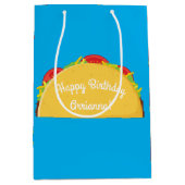 Taco Birthday Party Mexikanisches Essen Mittlere Geschenktüte (Vorderseite)