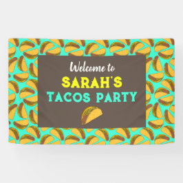 Taco Birthday Party Willkommensunterschrift Banner