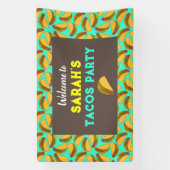 Taco Birthday Party Willkommensunterschrift Banner (Vertikal)