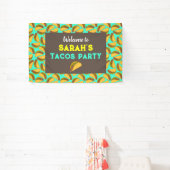Taco Birthday Party Willkommensunterschrift Banner (InSitu)