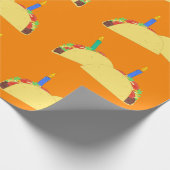 Taco Birthday Wrapping Paper Geschenkpapier (Ecke)