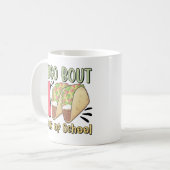 Taco Bout 100 Tage der Schule Kaffeetasse (Vorderseite Links)