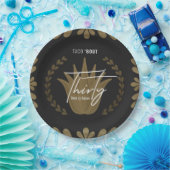 Taco' Bout 30 | Black/Gold Tequila Paper Teller (Party)