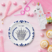 Taco' Bout 30 | Blau/Silbertequila-Teller Pappteller (Party)