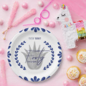 Taco' Bout 40 | Teller von blauem Tequila-Papier (Party)