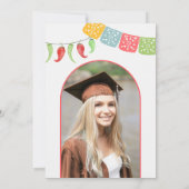 Taco Bout A Abschluss Fiesta Foto Abschluss Einladung (Rückseite)