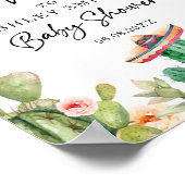 Taco Bout a Baby Begrüßungsdusche mexikanisch Poster (Ecke)