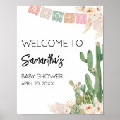 Taco Bout A Baby Boho Baby Dusche Willkommen Poster (Vorne)