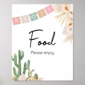 Taco Bout A Baby Boho Baby Shooting Food Poster (Vorne)