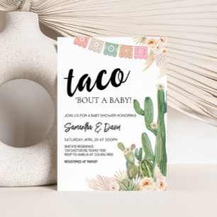 Taco Bout A Baby Boho Babydusche Einladung