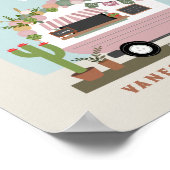 Taco Bout A Baby Boho Camper Girl Baby Dusche Poster (Ecke)